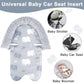 Tanofar Baby Car Seat Insert And Strap Covers, Gray Carseat Head Support For Boys, Soft Unisex Cushion Fit For Car Seats, Stroll