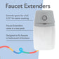 Nuby 2-In-1 Faucet Extenders For Toddlers - 2 Pack - Sink Extension For Bathroom Or Kitchen - Helps Water Reach Kids For Handwas