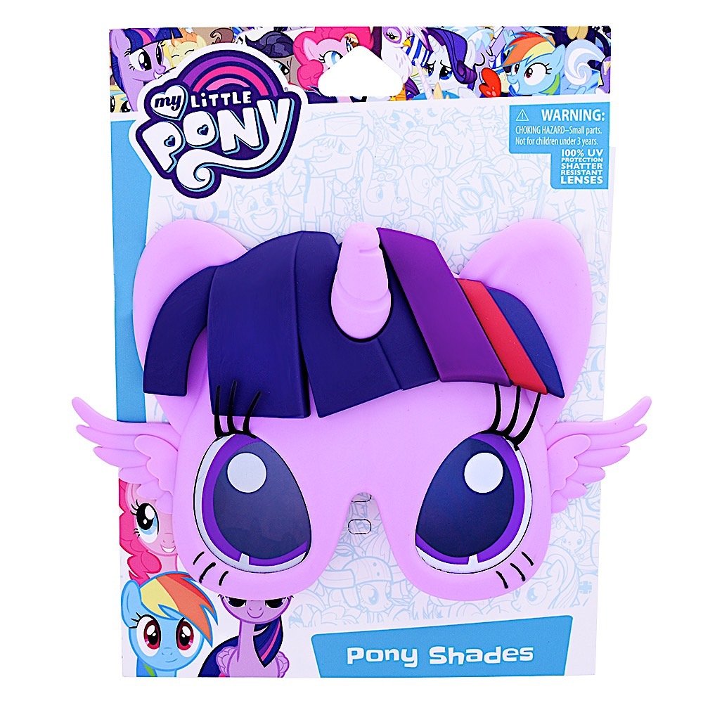 Sun-Staches My Little Pony Official Twilight Sparkle Sunglasses | Costume Accessory | Uv400 | One Size Fits Most Kids