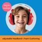 Lucid Audio HearMuffs Kids Hearing Protection Red/White (Over-the-ear Sound Protection Ear Muffs Ages 5+)