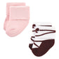 Hudson Baby Unisex Baby Cotton Rich Newborn And Terry Socks, Ballet, 0-6 Months