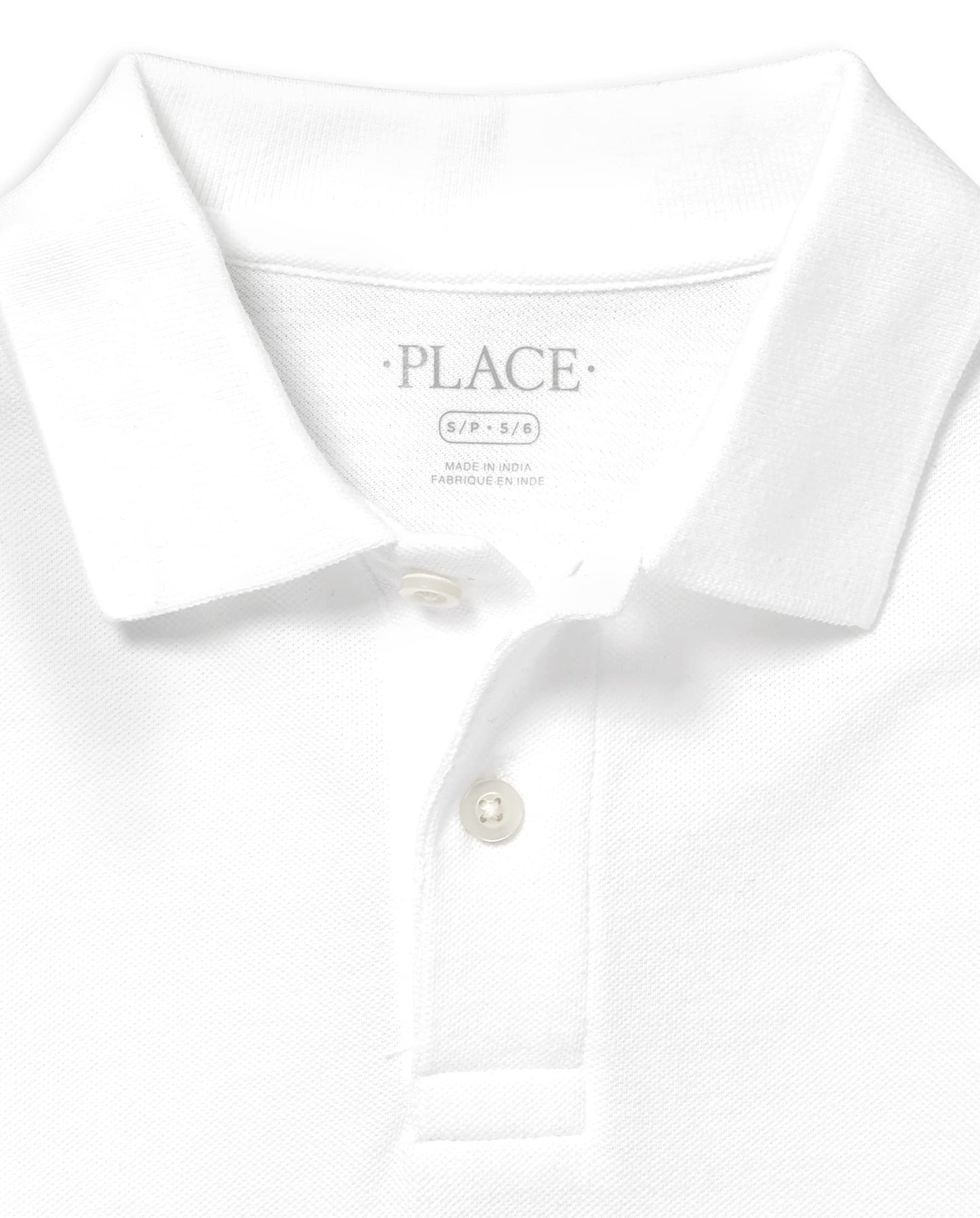 The Childrens Place Baby Boys and Toddler Boys Long Sleeve Pique Polo, White, 6-9 MONTHS