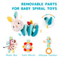 Koty Car Seat Toys, Infant Spiral Plush Toys, Baby Stroller Toys Hanging Crib Activity Toy for CarSeat Crib Bed Stroller, Rabbit