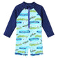 Huaaniue Baby/Toddler Boy Swimsuit Rashguard Swimwear Long Sleeve One-Piece Crocodile 0-6 Months