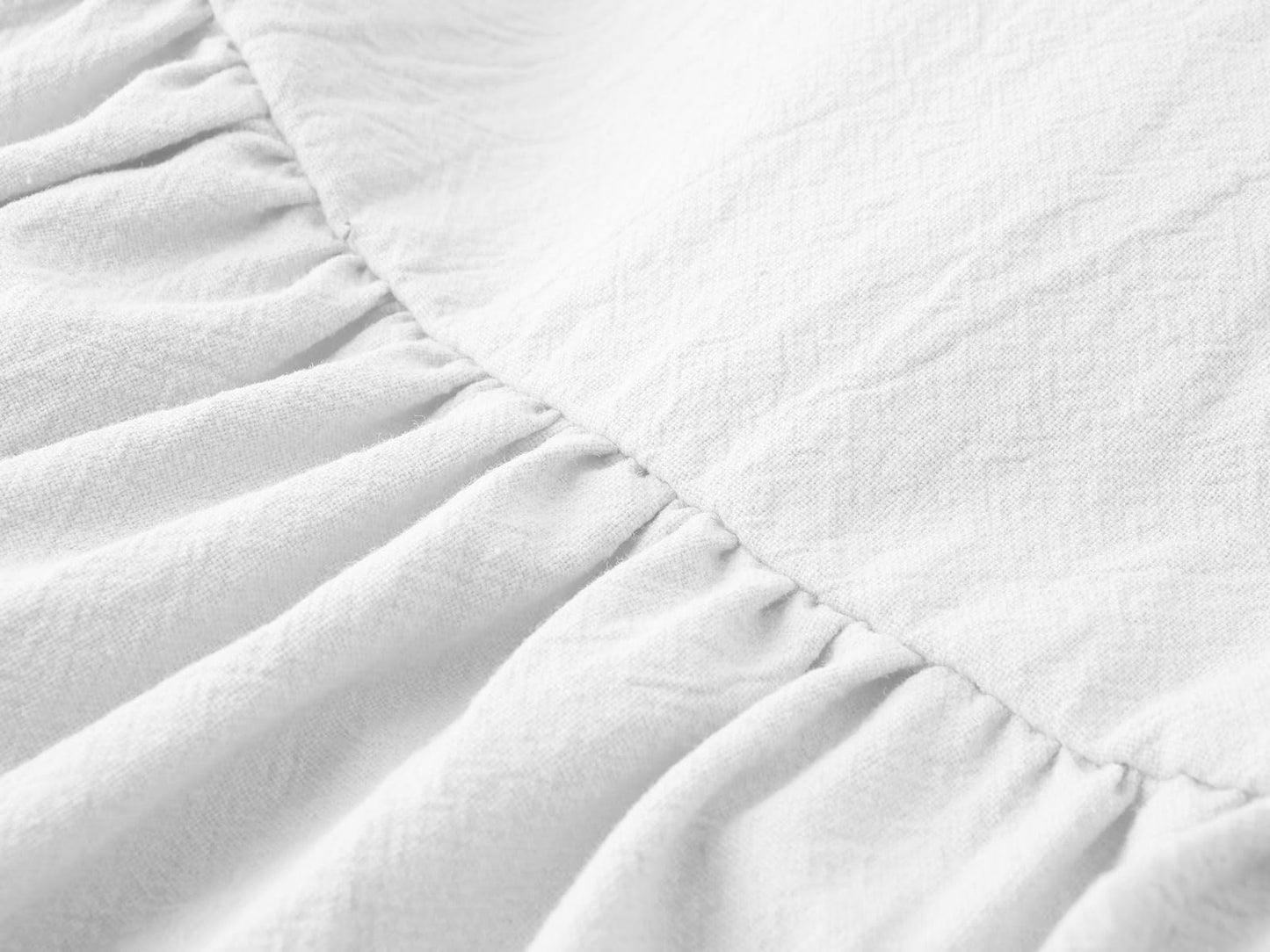 Dutebare Toddler Girls Dress Cotton Linen Ruffle Halter Sleeveless Kids Casual Summer Beach Party Dresses White 80