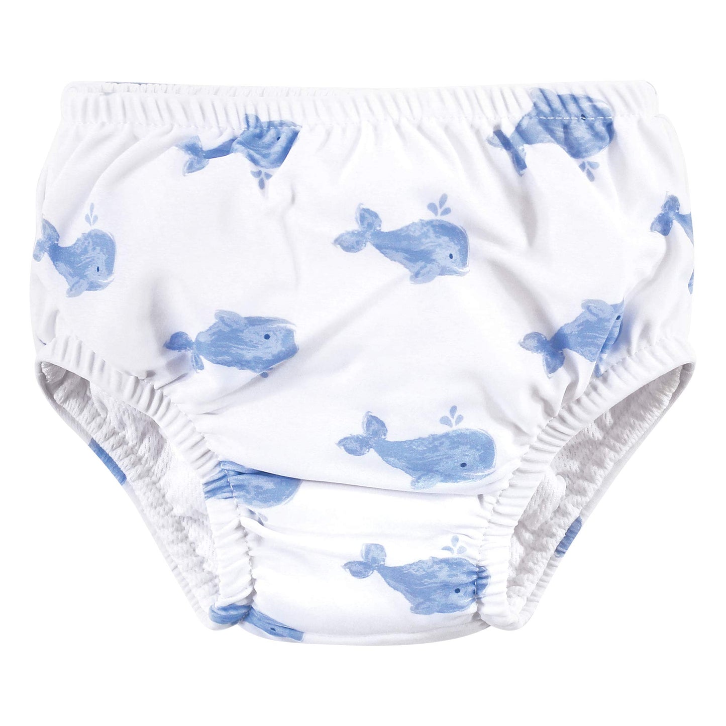 Hudson Baby Unisex Baby Swim Diapers, Blue Whale Navy Anchor, 4 Toddler