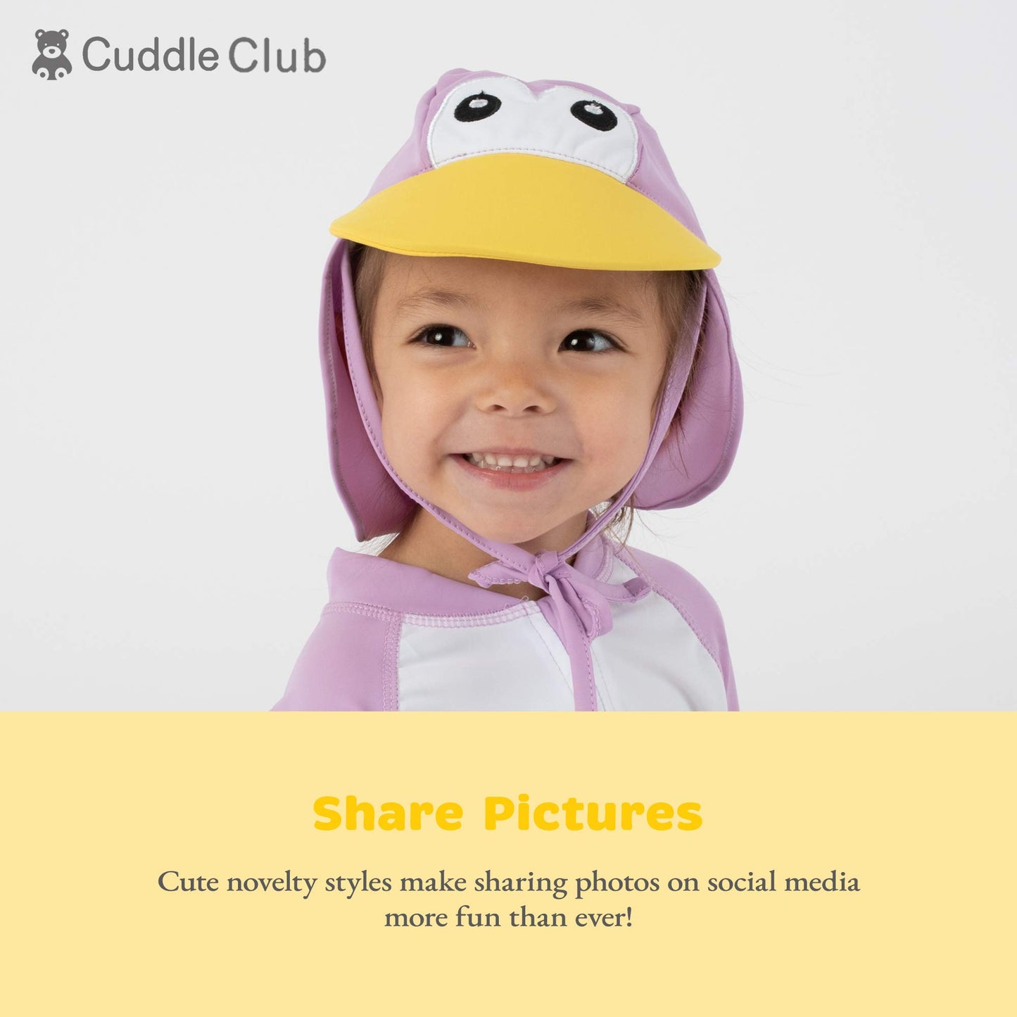 Cuddle Club Baby Sunhat - Sunhatflamingom