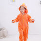 Lolanta Toddler Boy Girl Halloween Costumes Jumpsuit Dinosaur Soft Animal Bodysuit Rompers For Kids Birthday Gift (Orange, 2-3T)