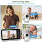 Hellobaby Video Baby Monitor With 2 Cameras And 5 Inch Split Screen Display, Remote Control Cameras With Night Vision And Tempra