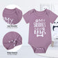 Funnycokid Baby My Siblings Have Paws Purple Onsies 0-3 Months Bodysuit Mauve Unisex Baby Clothes Cute Gender Neutral Baby Gift