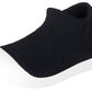 Baby Shoes Girls Boys Toddler Socks Breathable Baby Slippers Infant First Walking Sneaker Non Slip Soft Rubber Sole,Black-2