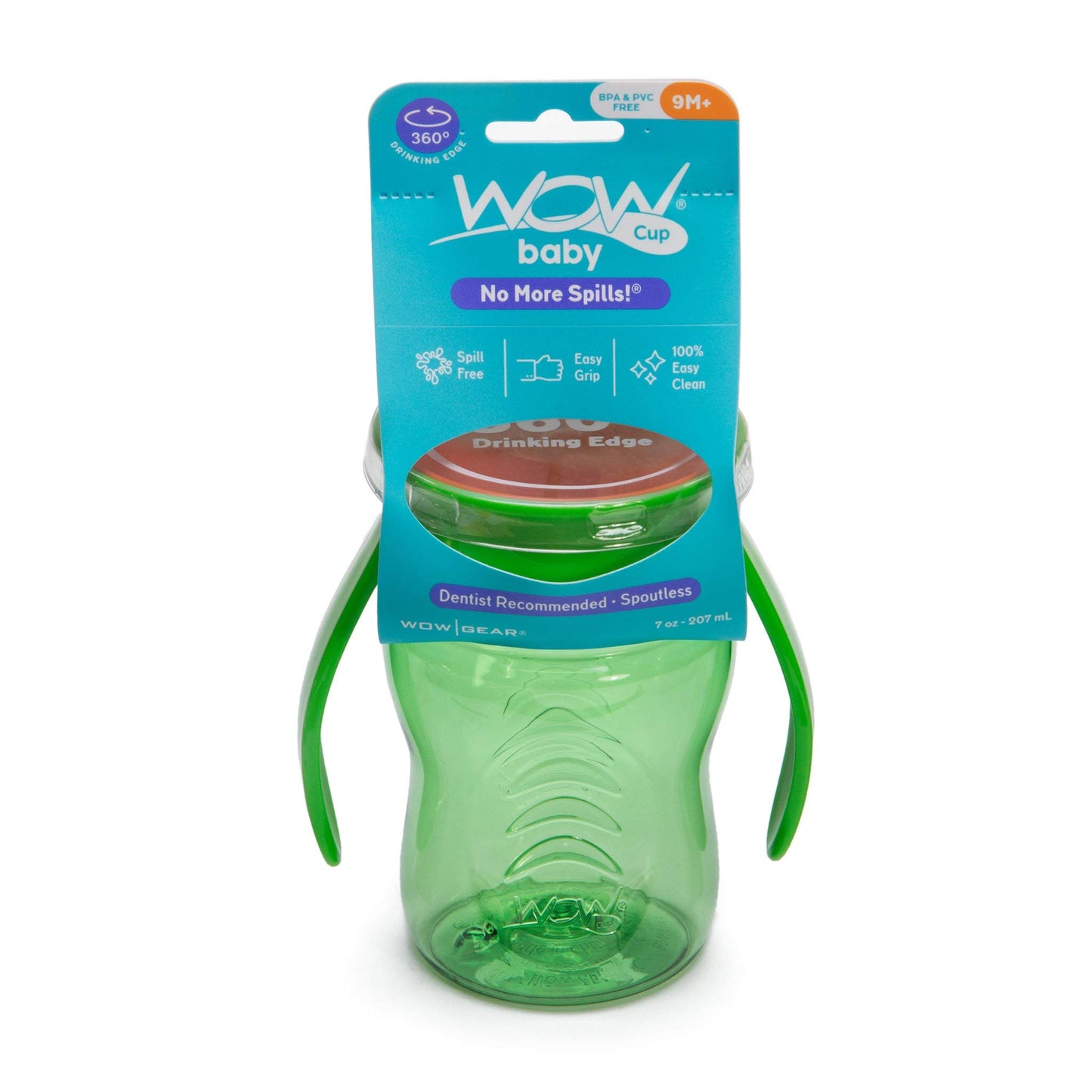 Wow Cup For Baby 360 Trainer Sippy Cup, Green, 7 Oz / 207 Ml