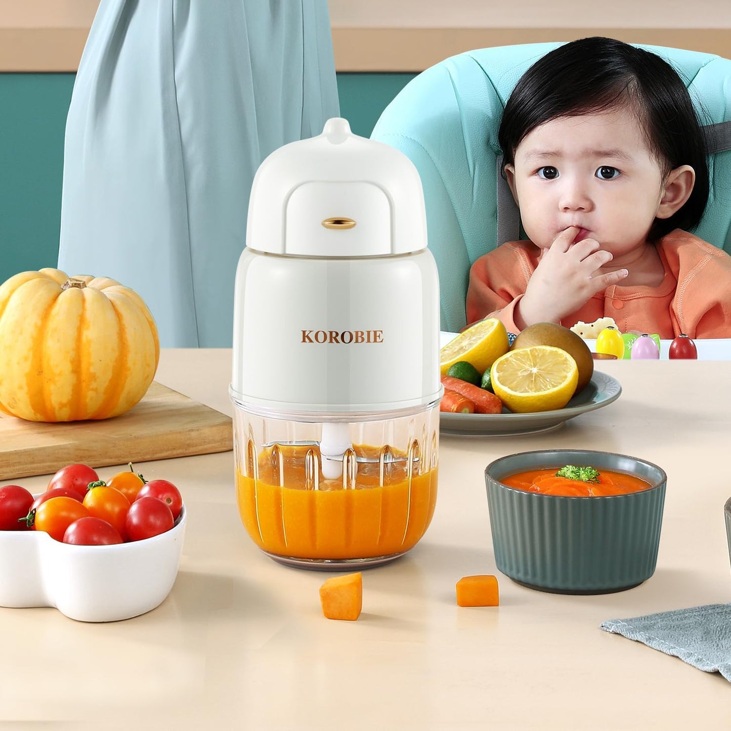 Baby Food Maker - Baby Food Blender Baby Food Processor For Baby Food, Fruit, Vegatable, Meat, Baby Food Puree Maker Make Fresh