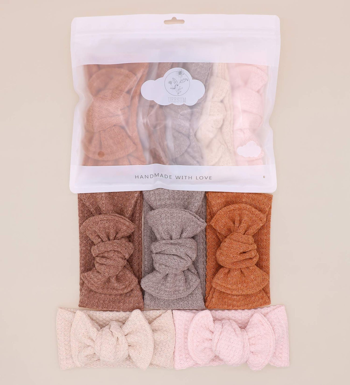 Ueesum Baby Girls Headbands With Bows Infant Toddler Headwrap Hair Accessories