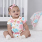 Gerber Baby Girls' 4-Pack Short Sleeve Onesies Bodysuits, Princess Pink, Newborn
