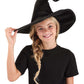 Fun Costumes Deluxe Kid's Witch Hat - Velour Fabric with Foam Backing, Elastic Band for Snug Fit, Shapeable Crown
