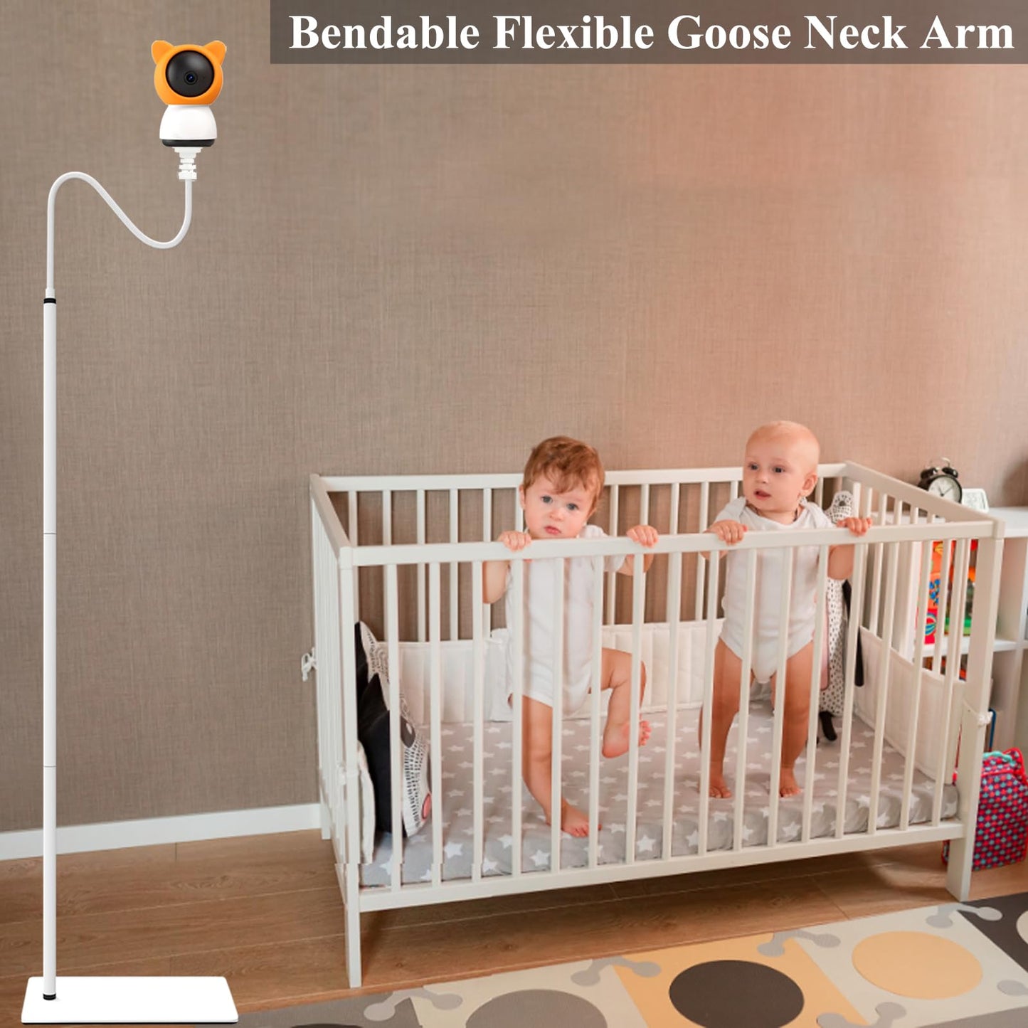 Jamyok Baby Monitor Floor Stand Holder Mount For Boifun Baby 2S,Baby 5S,Baby 6T/Iegeek Baby 1T/Deatti Bm101-M