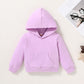 Happy Town Toddler Fall Outfits For Girl Boy Long Sleeve Hoodie Top And Long Sweatpants Set Toddler Sweatsuit (Solid Color-Lilac