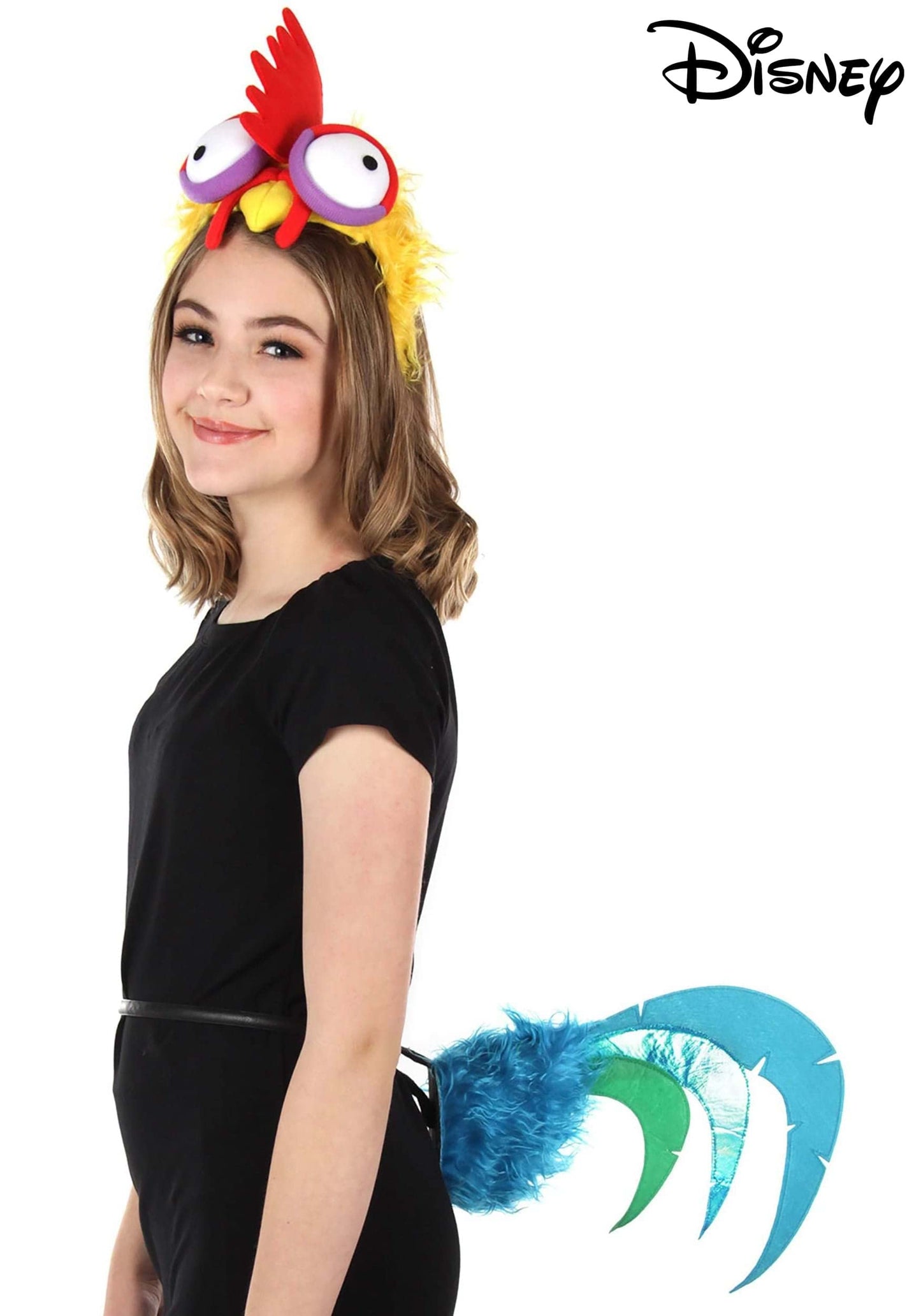 Elope Disney Moana Hei Hei Headband & Tail Rooster Costume Accessory Kit For Kids And Adults Standard