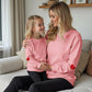Ritatte Mommy And Me Valentine'S Day Outfit Love Heart Graphic Family Matching Sweatshirt Crewneck Long Sleeve Pullover Top(110,