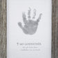 The Grandparent Gift Godfather Godchild Handprint Frame, Grey