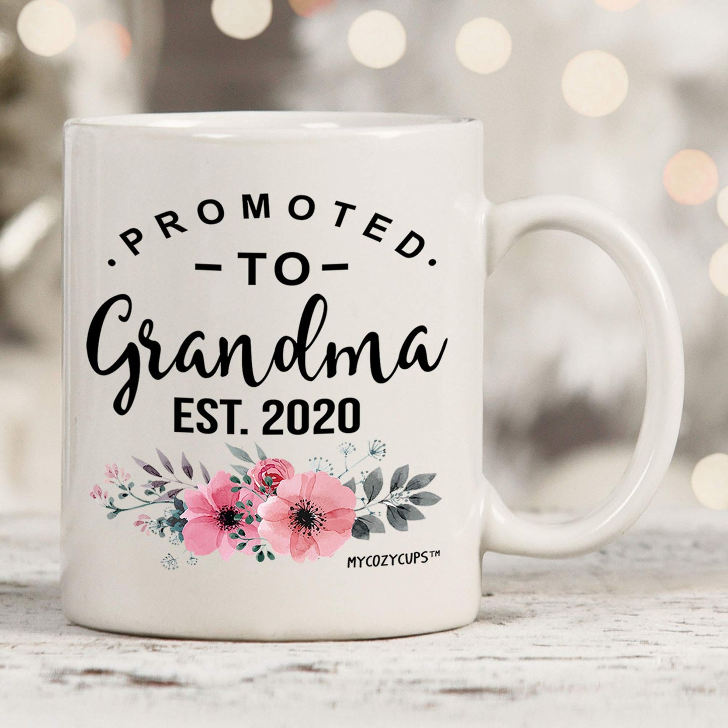 Promoted To Grandma 2020 Coffee Mug - 11Oz Cup New Mommy To Be Gift Mug For Parents, Mothers, Inlaws, Stepmom, Grandmothers - Pr
