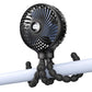 SMARTDEVIL Portable Clip on Stroller Fan for Baby, 3 Speed Battery Operated Personal Desk Fan with Flexible Tripod, Mini Handhel