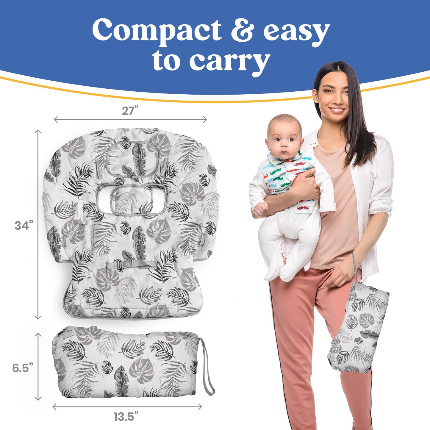 Shopping Cart Cover For Baby Pillani, High Chair Covers For Baby Restaurant Seat, Grocery Cart Cover For Baby Girl & Boy, Market