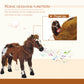 Qaba Sound-Making Ride On Horse for Toddlers 3-5, with Neighing and Galloping Sound, Stuffed Animal Horse Toy for Kids with Padd