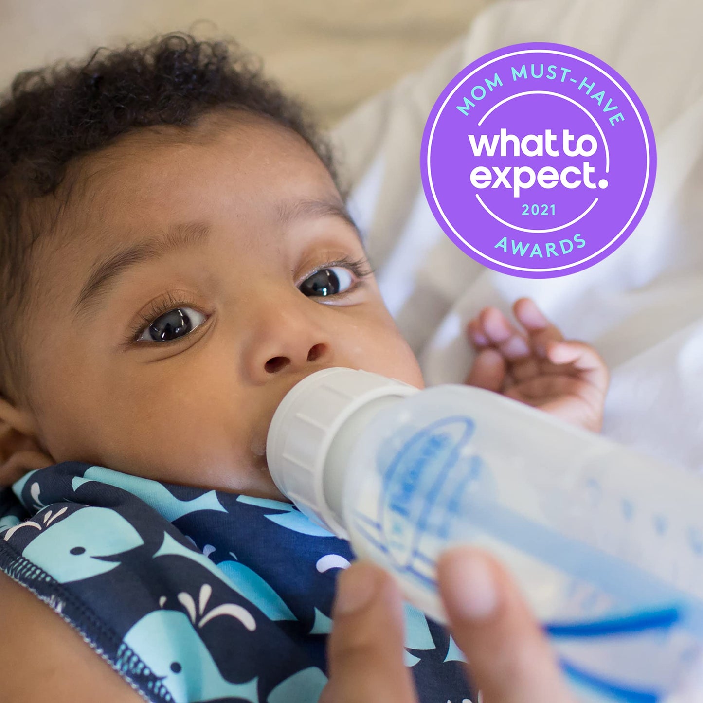 Dr. Browns Natural Flow Anti-Colic Baby Bottle With Level 1 Slow Flow Nipples, 8Oz, 4 Pack