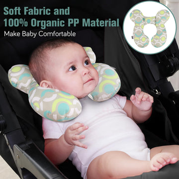 Kakiblin Baby Neck Pillow, Upgraded Baby Support Pillow,Baby Neck Support Pillow For Carseat, Newborn Neck Support For Car Seat,
