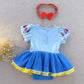 Fmyfwy Newborn Baby Girls Snow White Princess Costume Halloween Christmas Birthday Romper Tutu Dress W/Headband