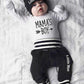 Fommy Baby Boy Clothes Newborn Boy Outfits Long Sleeve Letter Clothes+Solid Color Long Pants+Hat 3Pcs Fall Clothing Sets