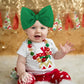 Yanjie Headbands - 7' Christmas Big Bows, Handmade Red And Green Hairbands For Newborn Toddler Infant, Hair Accessories Gifts F