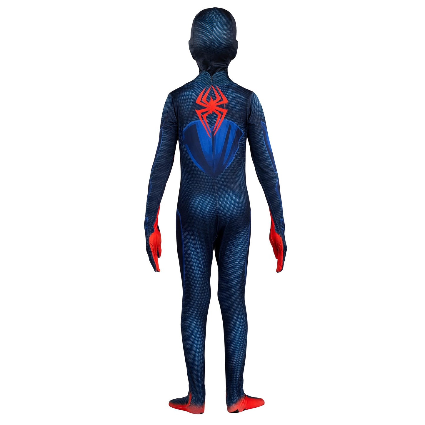 Marvel Miles Morales: Spider-Man Official Youth Deluxe Zentai Costume - Stretch Spandex With Hidden Zippers, Wrist Slits (Xl) Mu