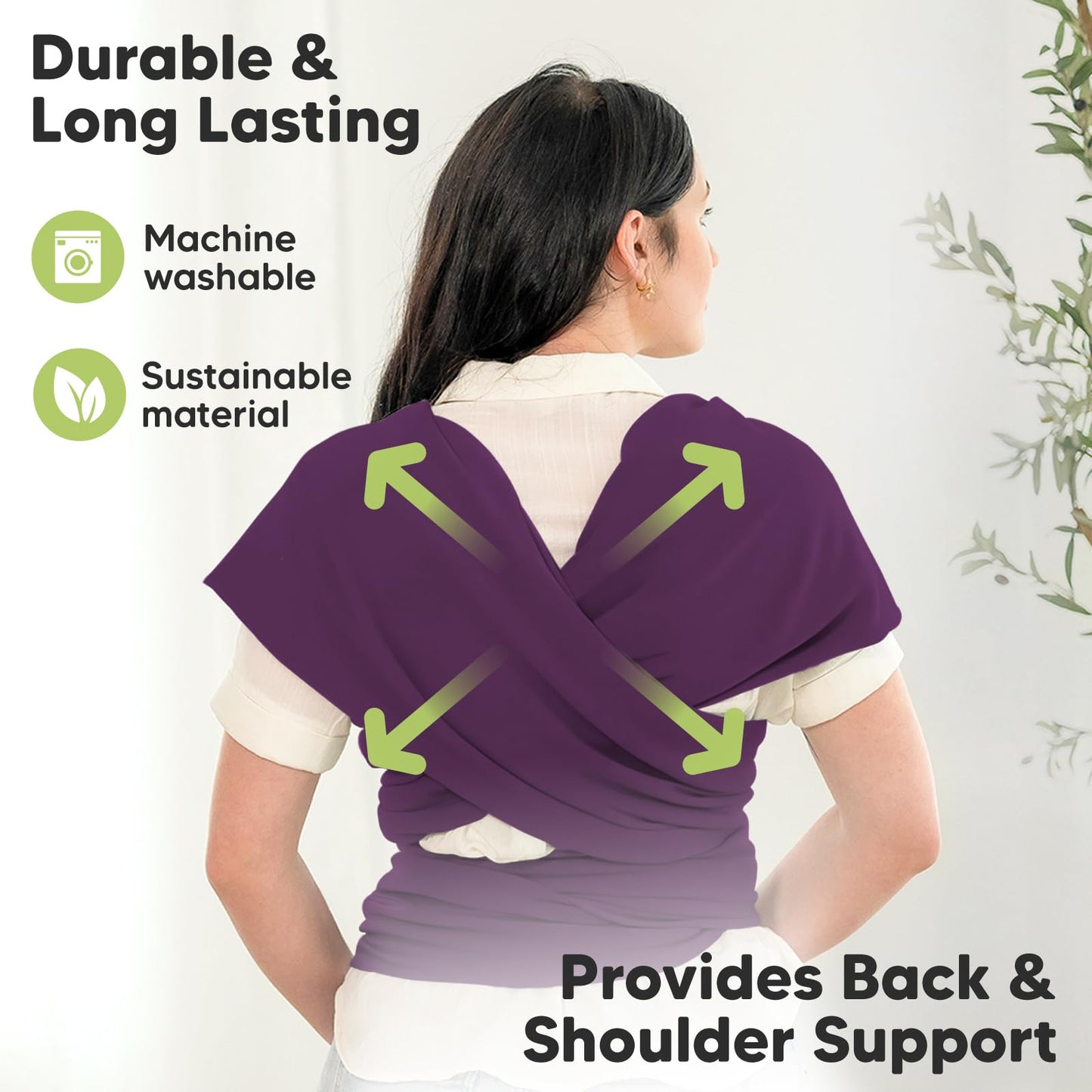 KeaBabies Baby Wrap Carrier - All in 1 Original Breathable Baby Sling, Lightweight,Hands Free Baby Carrier Sling, Baby Carrier W