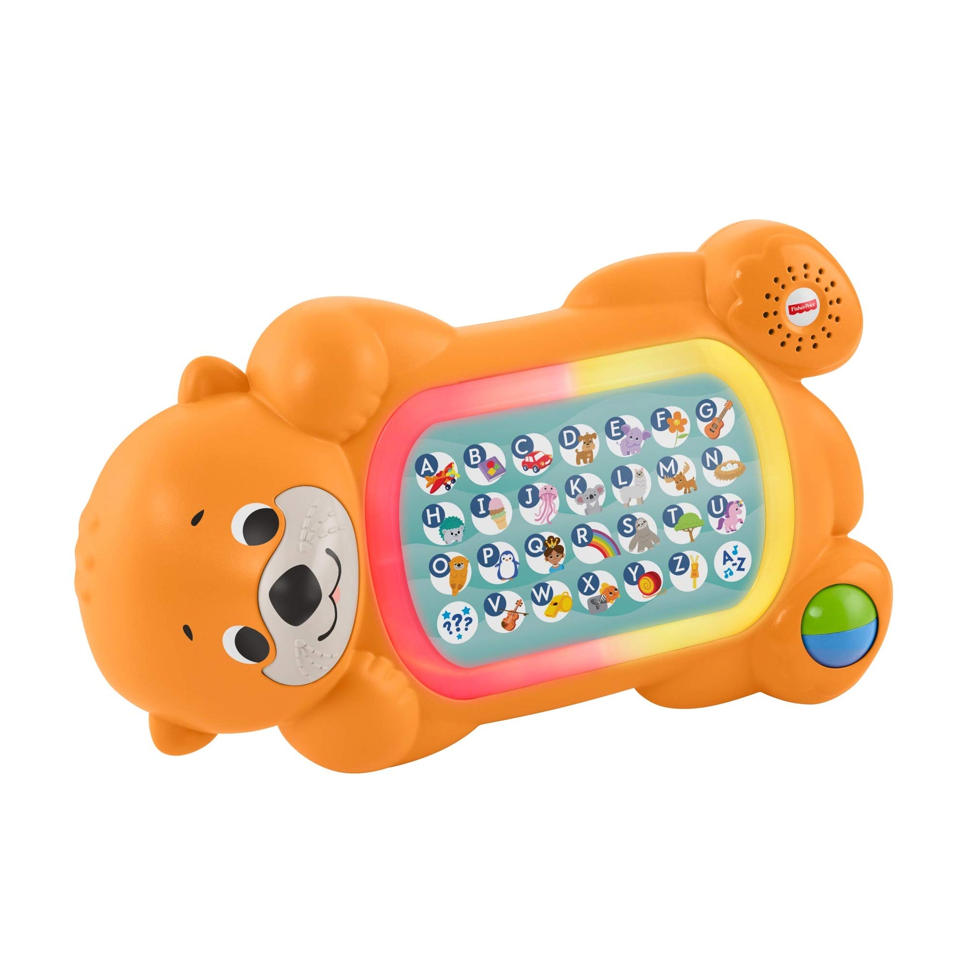 Fisher-Price Baby Learning Toy Linkimals A to Z Otter with Music & Lights for Infants Ages 9+ Months, Compatible Only with Linki