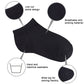 Duufin 25 Pairs Toddler Ankle Socks Low Cut Kids Half Cushion Toddler Socks Black Low Rise Ankle Socks For Toddler Boys And Girl
