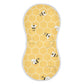 Yyzzh Cute Bee On Honey Yellow Honeycomb Muslin Burp Cloths For Baby 1 Pack 100% Cotton Baby Washcloths Bibs For Boy Girl