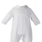 Little Things Mean A Lot Boys Knit White Christening Baptism Coverall, 6 Month