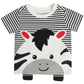 Miniklub Baby Round Neck Short Sleeve Knitted Cotton Black Color TShirt (36M)