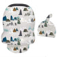 Baby Carseat Cover With Beanie, Adventure Mountain Infant Carseat Canopy For Boys Girls, Nursing Cover Breastfeeding Scarf For M