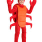 Fun Costumes Red Crab For Kids, Sea Creature Dress-Up, Crab Jumpsuit Halloween Outfits (X-Large)