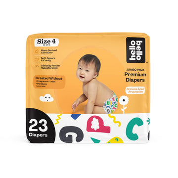 Hello Bello Premium Baby Diapers Size 4 I 23 Count Of Disposeable, Extra-Absorbent, Hypoallergenic, And Eco-Friendly Baby Diaper