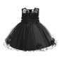 Flower Baby Girl Lace Dress Toddler Tulle Sleeveless Bow Princess Party Wedding Pageant 2T 3T Lace Dress Black 100
