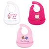 Hudson Baby Unisex Baby Silicone Bibs, Ice Cream, One Size