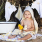 Burts Bees Baby Infant Hooded Towels Little Ducks Organic Cotton, Unisex Bath Essentials And Newborn Necessities, Soft Nursery T