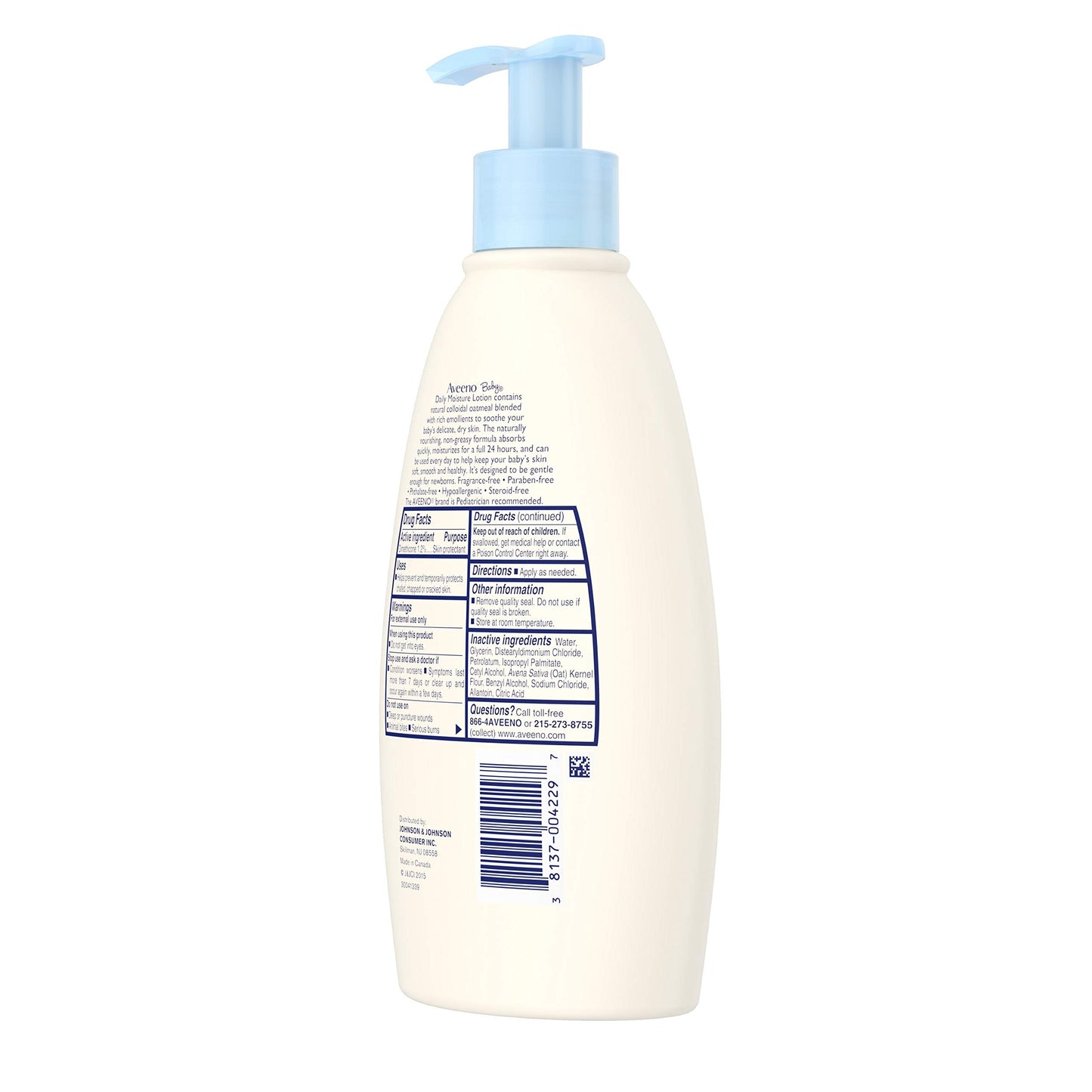 Aveeno Baby Daily Moisture Lotion Fragrance Free 12 Oz (Pack Of 3)