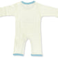 Babysoy Unisex Organi Baby Onepiece Bodysuit (3-6 Months, Whale)