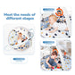 Baby Play Mat Tummy Time Mat With Exclusive Foldable Design, Stage-Based Skill Development Activity Gym Mat, Machine Washable Pl